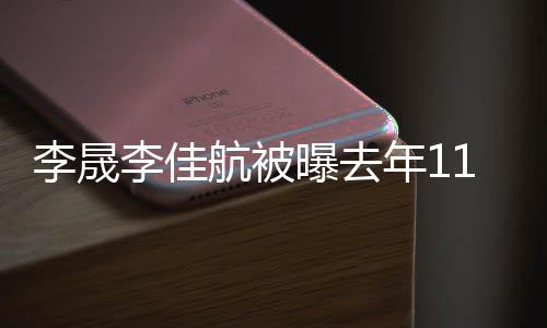 佳航航被年1曝去1月李晟李佳离婚 李离婚了吗晟李